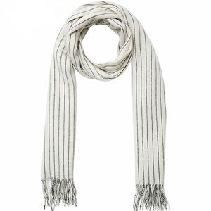 Rag & Bone Brushed Pinstripe Scarf, 100% wool